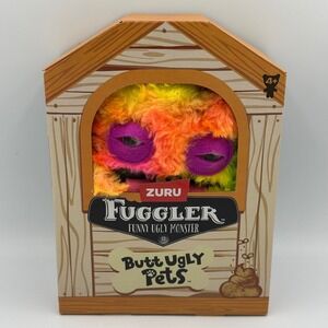 Zuru Fuggler Butt Ugly Pets Boogah Guinea Pig Kids OS Multicolor New Neon Plush